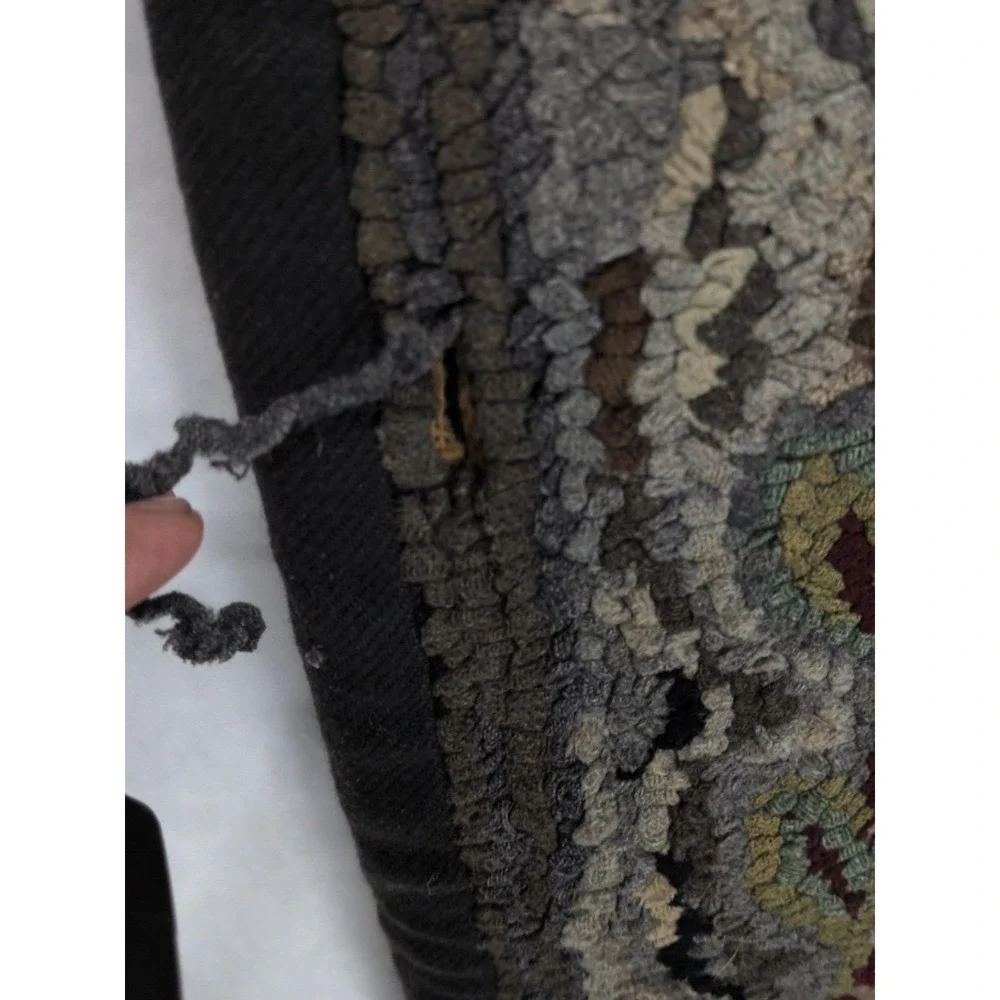 VTG Antique Hooked Rug 42